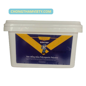 Sơn chống thấm trong suốt Polyaspartic Polyurea KINTOP 600g | Không đục gạch