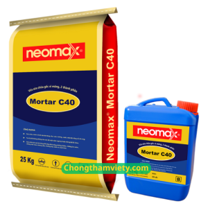 Neomax® Mortar C40 – Vữa Sửa Chữa, Trám Vá Bê Tông Cường Độ Cao | Chống Thấm Việt Ý